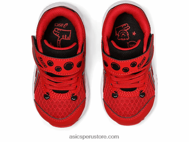 RPVB4412 rojo clásico/negro Asics Contender 8 patio de la escuela de tamaño para niños pequeños