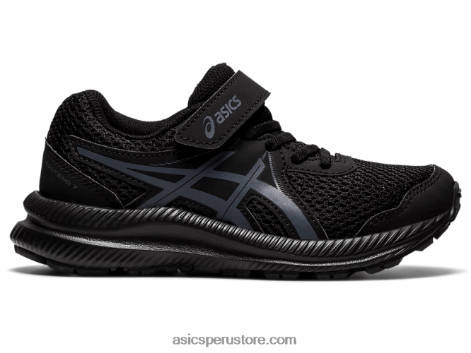 RPVB4413 negro/gris portador Asics contend 7 preescolar