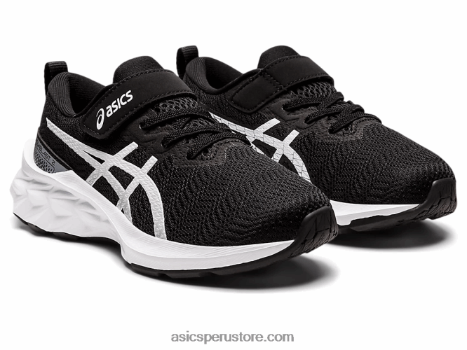 RPVB4417 blanco negro Asics preescolar novablast 2