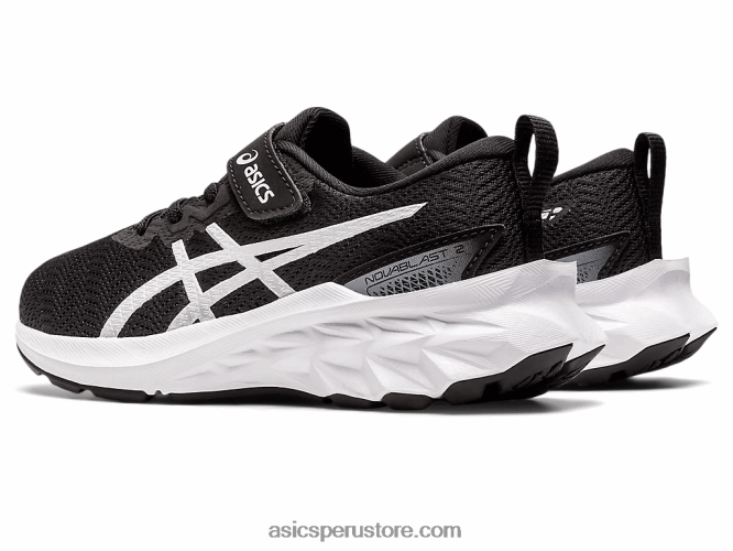RPVB4417 blanco negro Asics preescolar novablast 2