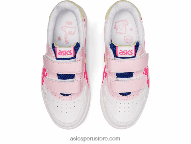 RPVB4418 blanco/rosa fuerte Asics preescolar de japon