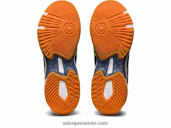 RPVB442 medianoche/verde peligro Asics gel-cohete 10 de ancho