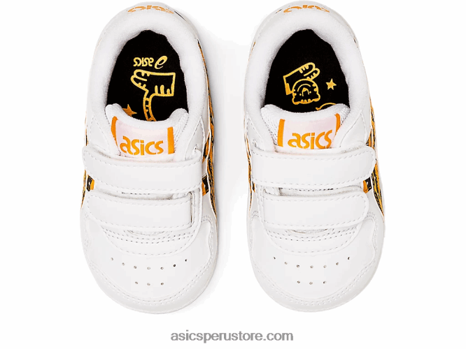 RPVB4443 blanco/compañero amarillo Asics tamaño de niño de Japón