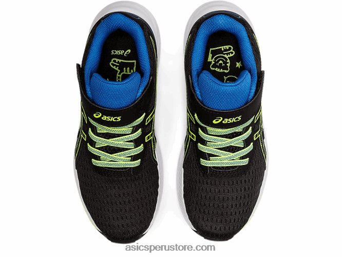 RPVB4460 negro/verde peligro Asics preexcite 9 preescolar