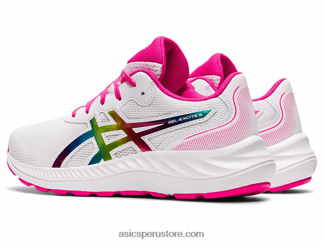 RPVB4462 brillo blanco/rosa Asics gel-excite 9 grado escuela
