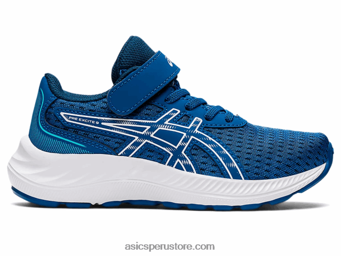 RPVB4463 unidad de lago/blanco Asics preexcite 9 preescolar