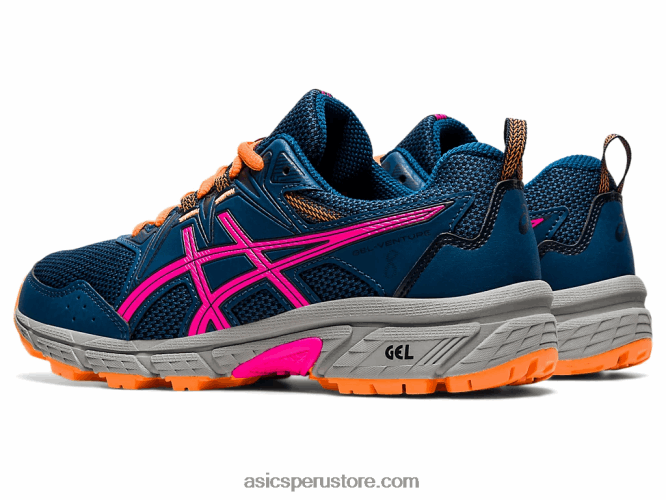 RPVB4494 mako azul/rosa glo Asics gel-ventura 8 escuela primaria