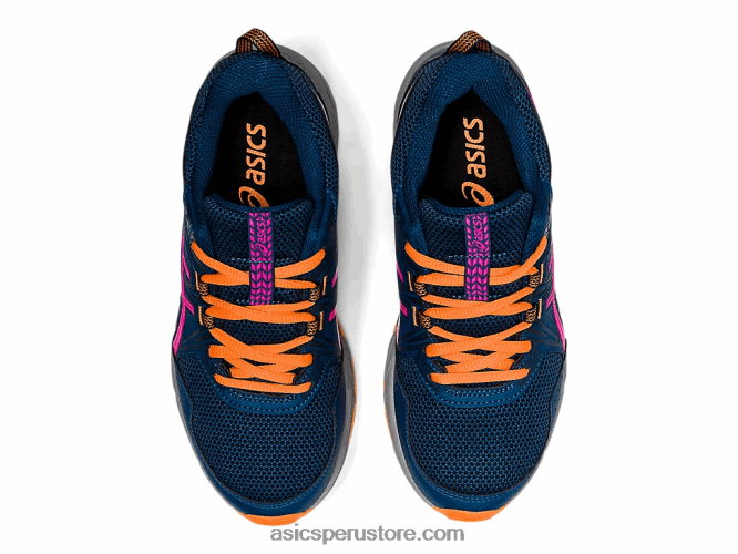 RPVB4494 mako azul/rosa glo Asics gel-ventura 8 escuela primaria