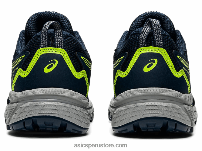 RPVB4505 azul francés/verde peligro Asics gel-ventura 8 escuela primaria