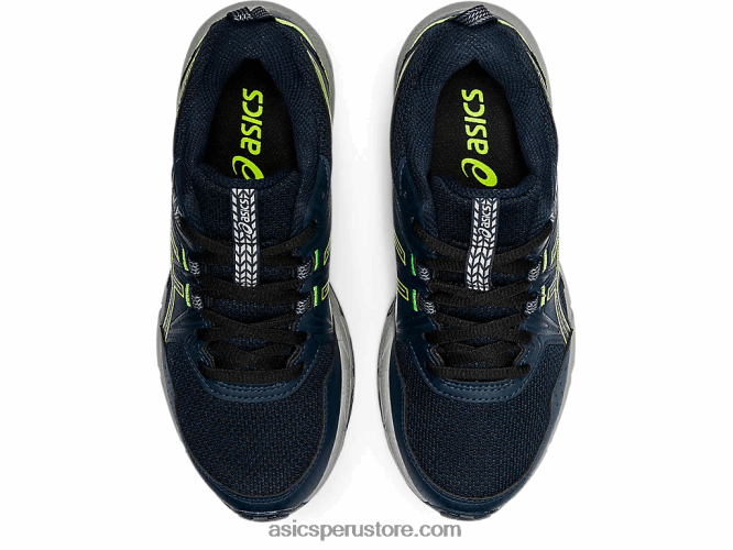 RPVB4505 azul francés/verde peligro Asics gel-ventura 8 escuela primaria