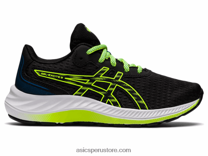 RPVB4507 negro/verde peligro Asics gel-excite 9 grado escuela