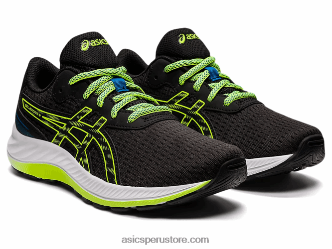 RPVB4507 negro/verde peligro Asics gel-excite 9 grado escuela
