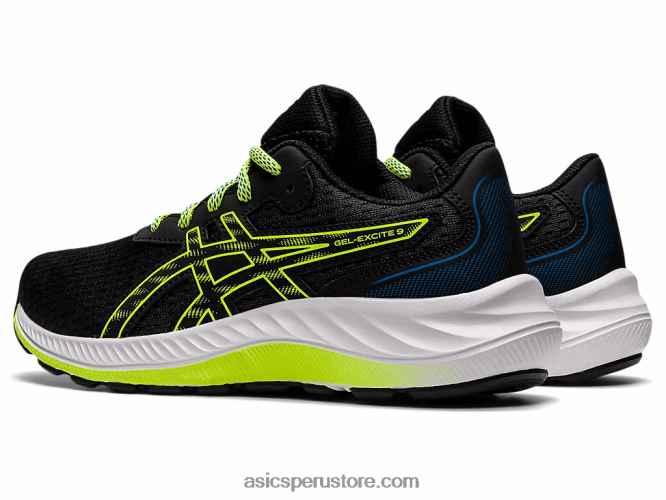 RPVB4507 negro/verde peligro Asics gel-excite 9 grado escuela