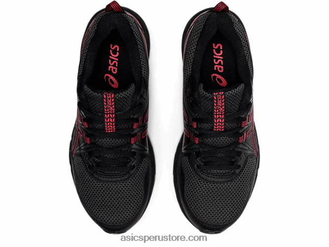 RPVB4508 negro/rojo eléctrico Asics gel-ventura 8 escuela primaria