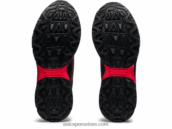 RPVB4508 negro/rojo eléctrico Asics gel-ventura 8 escuela primaria