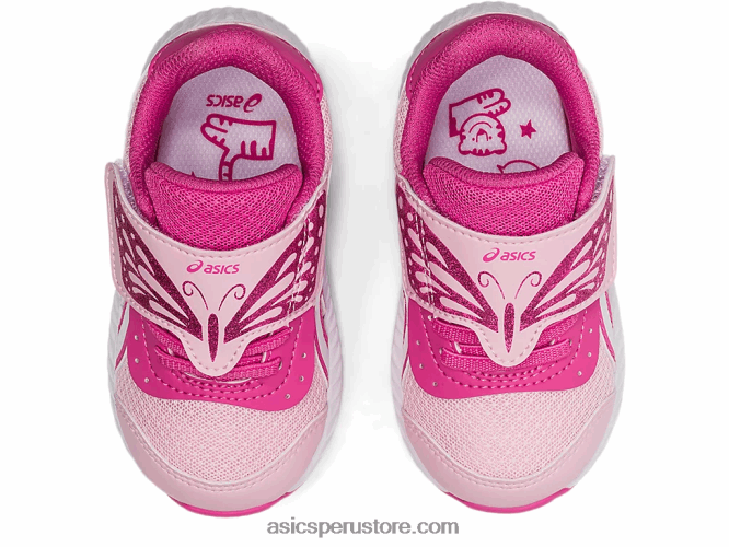 RPVB4511 algodón de azúcar/blanco Asics competir 7 tamaño del niño