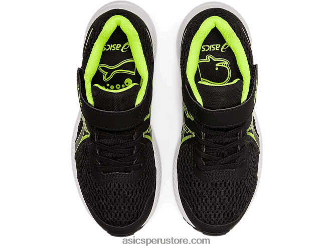 RPVB4518 negro/verde peligro Asics contend 7 preescolar