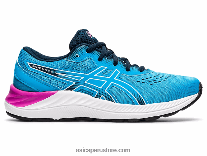RPVB4528 aguamarina digital/blanco Asics escuela gel-excite 8 grado