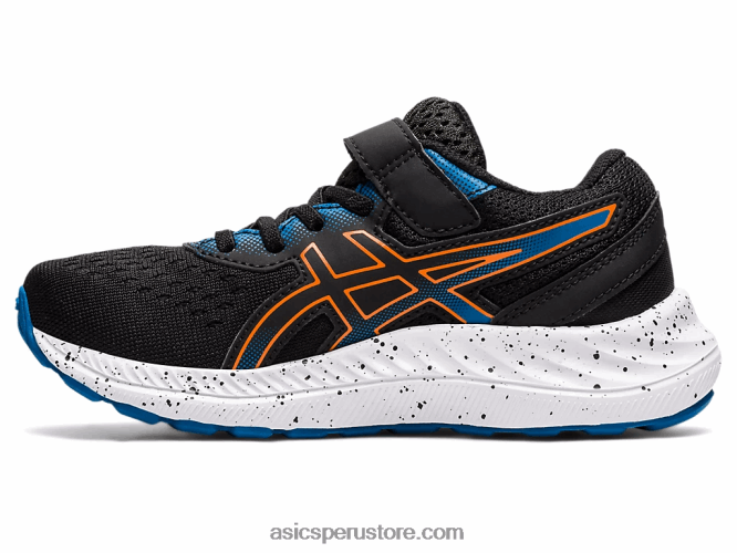 RPVB4532 negro/naranja caléndula Asics preexcite 8 preescolar