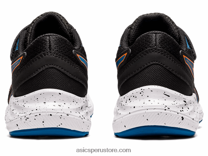 RPVB4532 negro/naranja caléndula Asics preexcite 8 preescolar