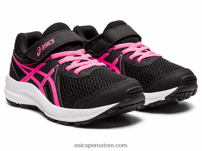 RPVB4541 negro/rosa intenso Asics contend 7 preescolar