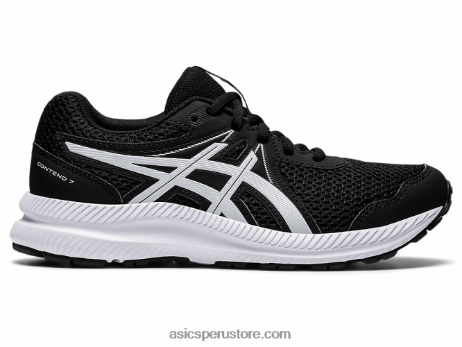 RPVB4542 blanco negro Asics competir 7 grado escuela