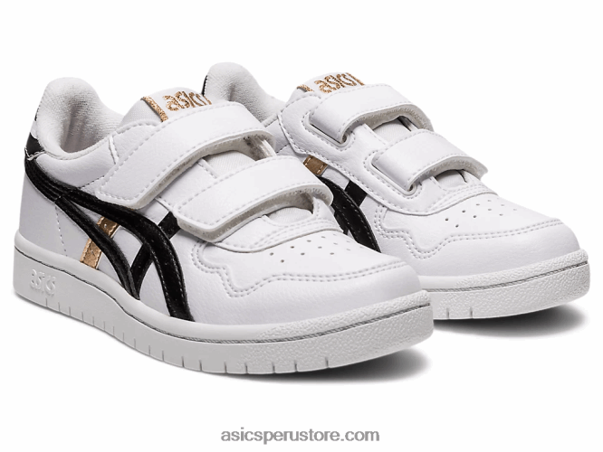 RPVB4543 blanco negro Asics preescolar de japon