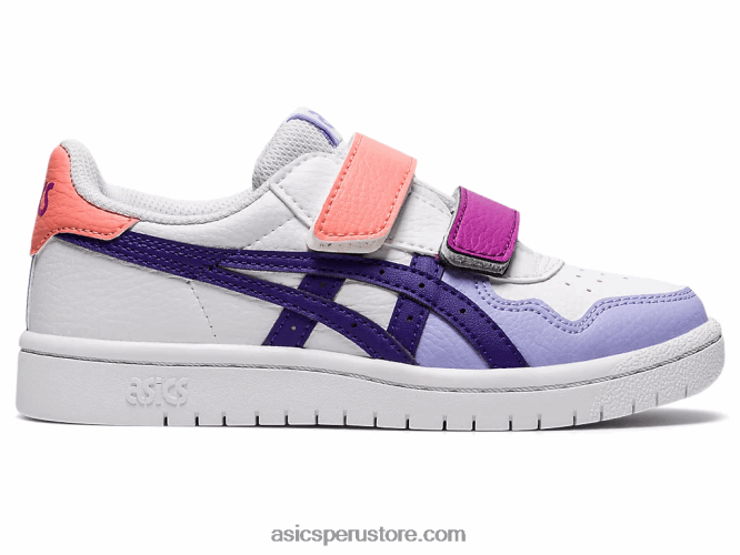 RPVB4544 blanco/morado noble Asics preescolar de japon