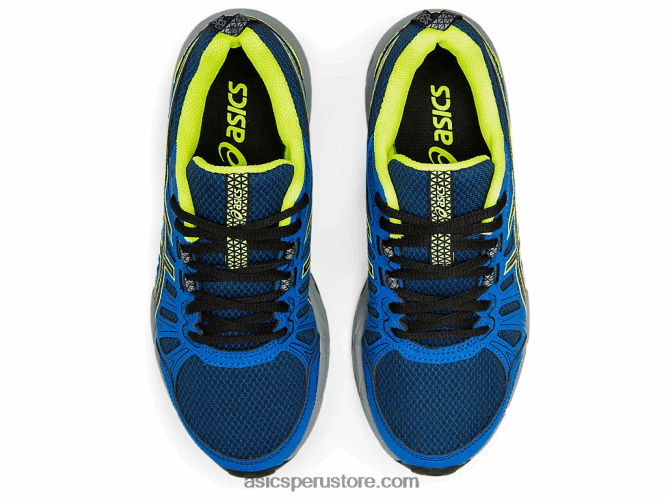 RPVB4570 negro/amarillo de seguridad Asics gel-venture 7 escuela primaria