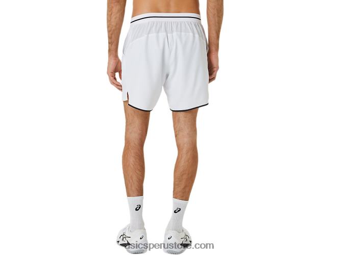 RPVB489 blanco brillante Asics partido masculino 7 en corto