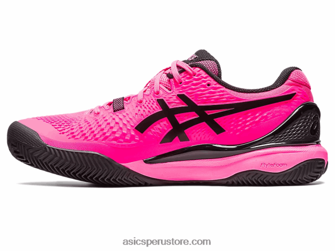 RPVB49 rosa intenso/negro Asics gel-resolución 9 arcilla
