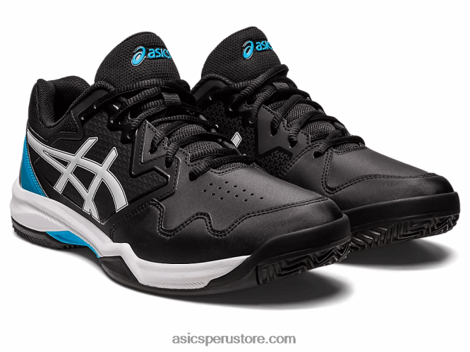 RPVB494 negro/azul isla Asics gel-dedicate 7 arcilla