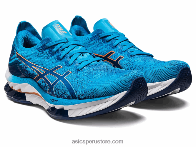 RPVB511 azul isla/melocotón sol Asics explosión de gel-kinsei