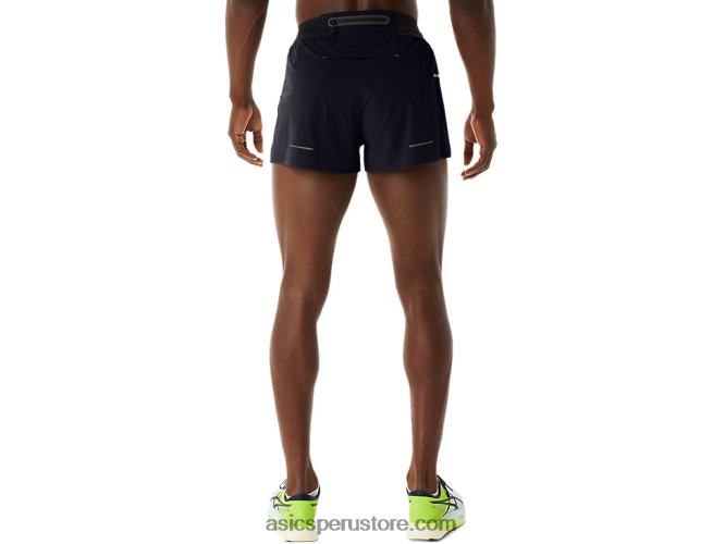 RPVB515 rendimiento negro Asics pantalones cortos metarun divididos para hombre
