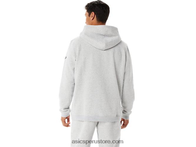 RPVB54 brezo gris claro Asics sudadera con capucha de polar Sunday para hombre