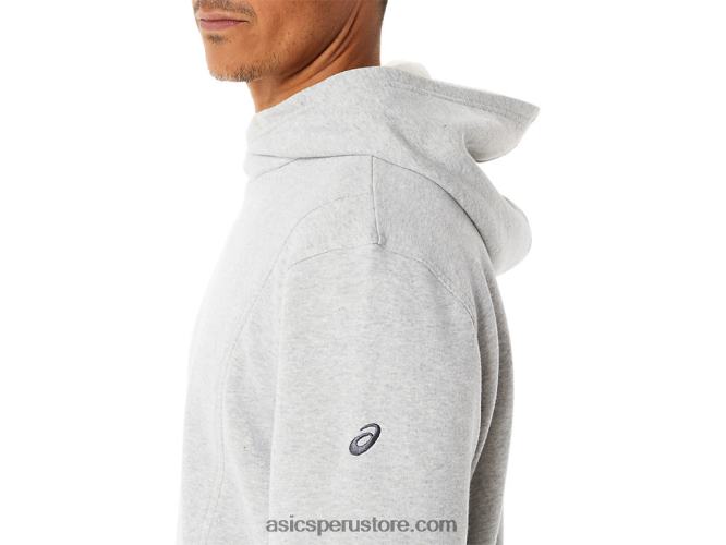 RPVB54 brezo gris claro Asics sudadera con capucha de polar Sunday para hombre