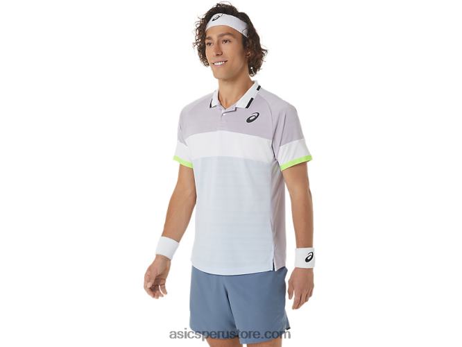 RPVB550 violeta anochecer/cielo suave Asics polo de partido de hombre
