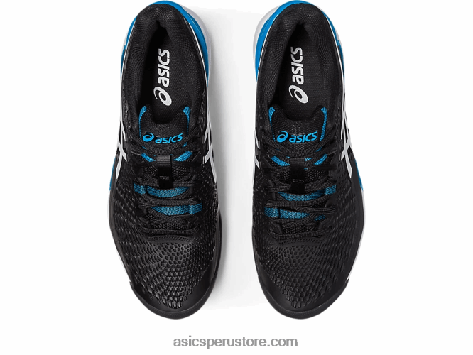 RPVB567 blanco negro Asics gel-resolución 9 oc de ancho