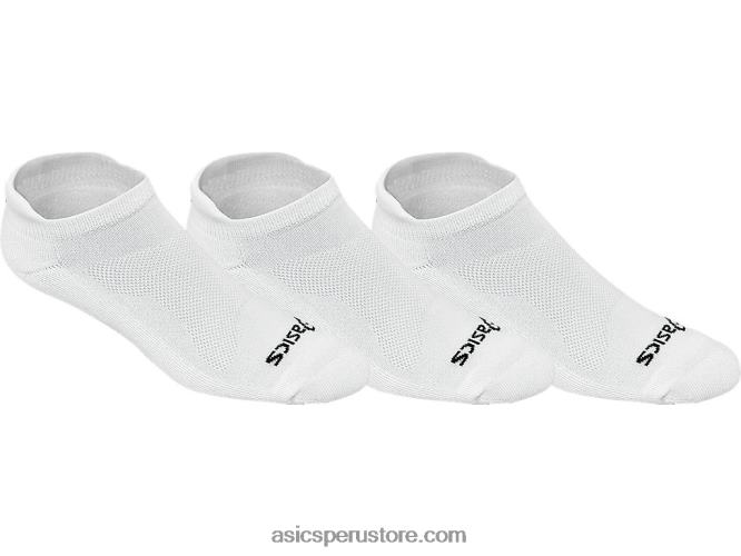RPVB576 blanco Asics cojín de corte bajo (paquete de 3)