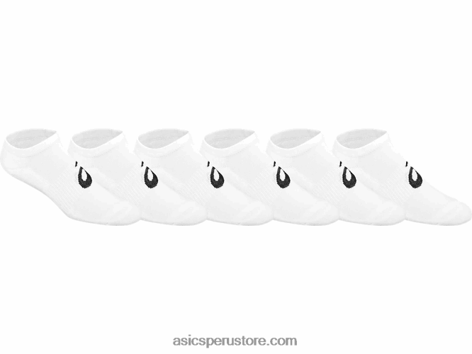 RPVB584 blanco brillante Asics invasión no show (paquete de 6)