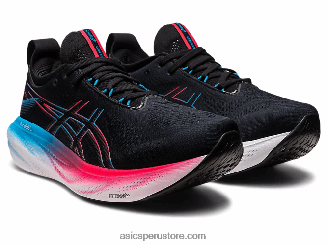 RPVB6 negro/rojo eléctrico Asics gel-nimbus 25