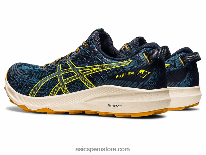 RPVB624 tinta verde azulado/amarillo dorado Asics fuji lite 3