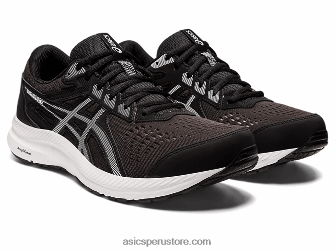 RPVB715 blanco negro Asics gel-conten 8 extra ancho