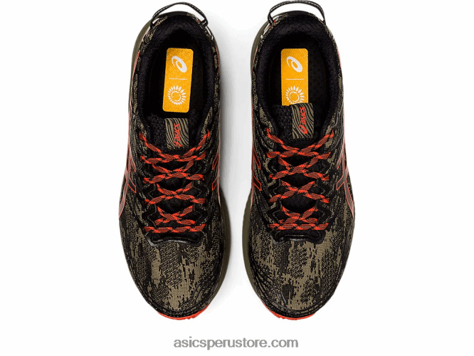 RPVB735 manto verde/tomate cherry Asics fuji lite 3