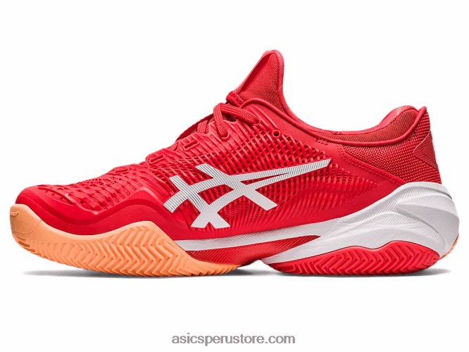 RPVB74 rojo fuego/blanco Asics cancha ff 3 novak arcilla