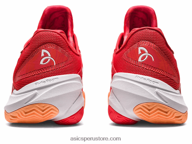 RPVB74 rojo fuego/blanco Asics cancha ff 3 novak arcilla