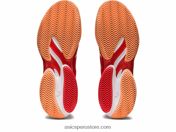 RPVB74 rojo fuego/blanco Asics cancha ff 3 novak arcilla
