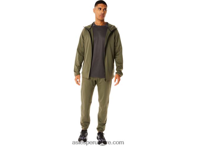 RPVB763 gris obsidiana Asics top de manga corta activo para hombre