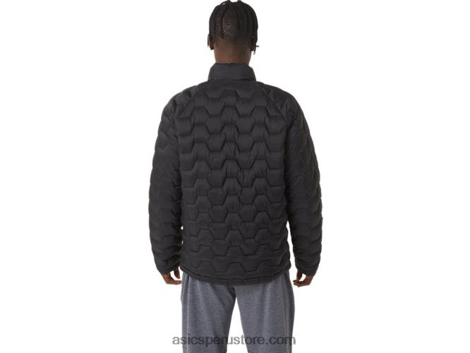 RPVB782 rendimiento negro Asics chaqueta aislante de rendimiento para hombre