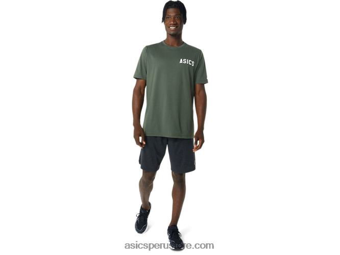 RPVB787 lienzo de oliva Asics camiseta rayas amanecer